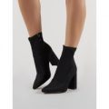 Midi Sock Fit Boots, Black