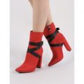 Drift Sports Luxe Ankle Boots, Red