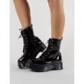 Formation Chunky Ankle Boots Patent, Black