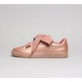 Womens Basket Heart Metallic Trainer