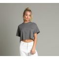 Womens Cropped Script Logo T-Shirt