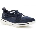 Earth Spirit Womens Leather Sporty Shoe in Navy