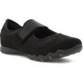 Lilley Womens Black Sporty Casual Bar Shoe