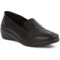 Softlites Womens Croc Pattern Casual Shoe in Black