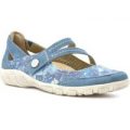 Earth Spirit Womens Blue Leather Casual Shoe