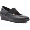 Softlites Womens Black Bar Comfort Shoe