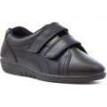 Freestep Womens Black Leather Comfort Shoe