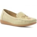 Softlites Womens Beige Casual Loafer with Diamante