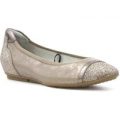 Tamaris Womens Metallic Elasticated Flat Shoe