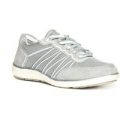 Jana Womens Grey Lace Up Casual Shoe