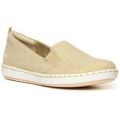 Clarks Womens Gold Slip On Casual Canvas