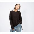 Womens Lace Tie Sleeve Knitted Jumper