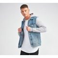 Faraz Denim Jersey Hooded Jacket