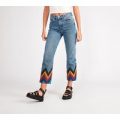 Womens Retro Crop Straight Jean