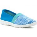 Lilley Womens Blue Space Dye Slip On Casual Shoe