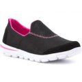 Sprox Womens Black Sparkle Lightweight Casual Shoe