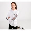 Womens Patchwork Floral Long Sleeve T-Shirt