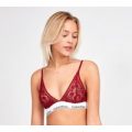Womens Unlined Triangle Lace Bralette