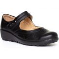 Cushion Walk Womens Wedge Comfort Shoe in Black