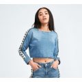 Womens Cropped Long Sleeve Top