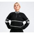 Womens Half Zip Turtle Neck Sweatshirt