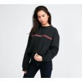 Womens Graphic Raw Cut Sweatshirt