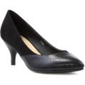 Lilley And Skinner Womens Black Wide Fit Court Shoe