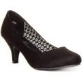 Lilley Womens Black Heel Shoe