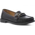 Lilley Womens Loafer Shoe in Black