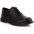 Lilley Womens Black Lace Up Brogue