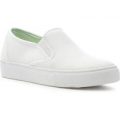 Lilley Womens White Slip On Canvas