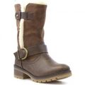 Heavenly Feet Womens Brown Ankle Boot