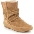 Lilley Womens Beige Slouchy Pull On Ankle Boot
