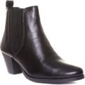 Comfort Plus Womens Black Slip On Ankle Boots
