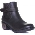 Heavenly Feet Womens Ankle Boot in Black