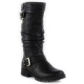 Lilley Womens Black Calf Boot in Black