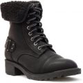 Womens Lilley Black Turndown Collar Ankle Boot