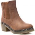Lilley Womens Ankle Brown Chelsea Boot