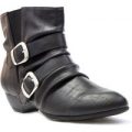 Womens Lilley Black Buckle Feature Ankle Boot