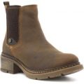 Heavenly Feet Womens Brown Leather Chelsea Boot