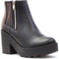 Womens Lilley Black Chunky Ankle Boot