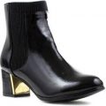 Lilley Womens Black Patent Chelsea Boot