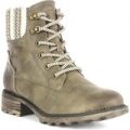 Tamaris Womens Taupe Lace Up Ankle Boots