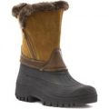 Groundwork Womens Black and Brown Snow Boot
