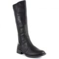 Soft Line Womens Knee High Boot in Black