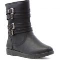 Softlites Womens Casual Black Ankle Boot