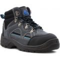EarthWorks Womens Grey Lace Up Hiker Safety Boot