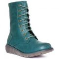 Heavenly Feet Womens Blue Lace Up Ankle Boot