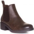 Womens Heavenly Feet Brown Ankle Boot
