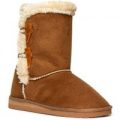 Lilley Womens Chestnut Calf Boot with Toggles